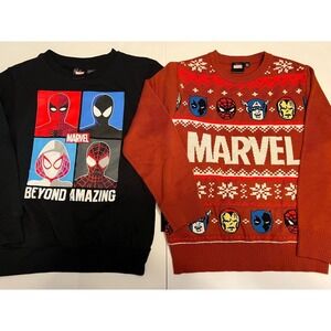 Marvel‎ Spider-Man Sweatshirt and Christmas Sweater Boys Youth Medium (2457)
